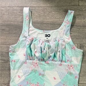 SO Pastel Floral Tank Top